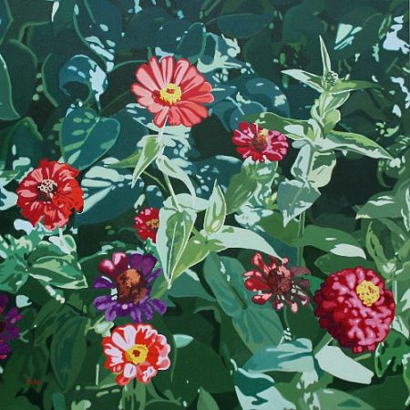 Из цикла "Эхинацеи и цинии" №4