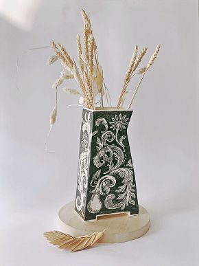 Керамическая ваза. Цукини.