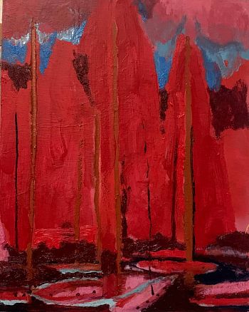 Красные парусники из серии «‎Лодки»‎