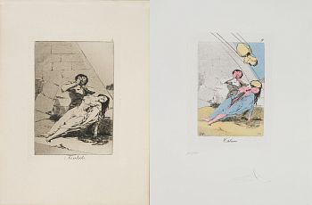 Серия "Капричос Гойи Сальвадора Дали", лист 9