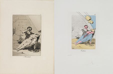 Серия "Капричос Гойи Сальвадора Дали", лист 9